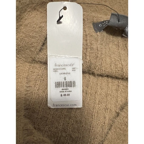 Cupcake Clothing LTD Women's Small Soft Button Up Tan Cardigan Sweater - Picture 7 of 7